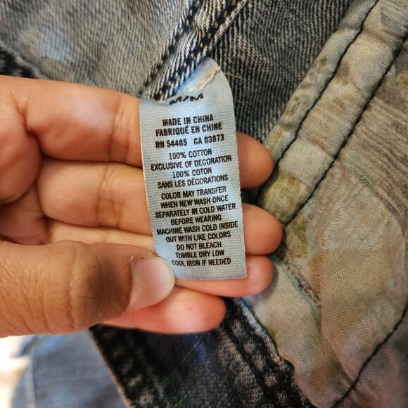 American Eagle Outfitters Denim Front Pockets Faded Jacket, Size Medium - Picture 13 of 14